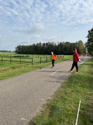 Teun Luttikhuis van KV Beuningen in actie tijdens de voorrondes